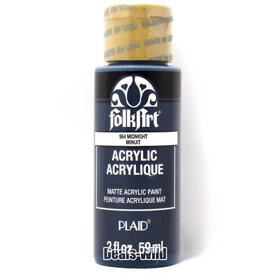 Many Colors - Craft Paint FolkArt Acrylic Matte Folk Art - Build A Set 2oz
