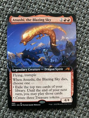Atsushi, the Blazing Sky, Kamigawa: Neon Dynasty Magic The Gathering Full Art