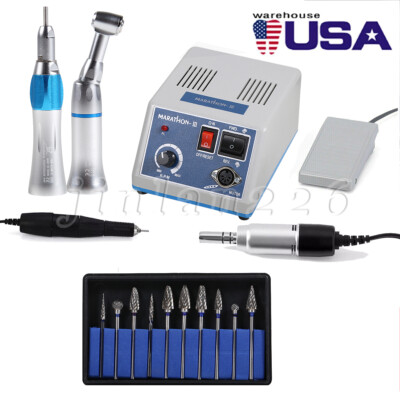 Dental Lab Marathon 35k rpm Electric Micro motor Polishing Burs Drill Handpiece