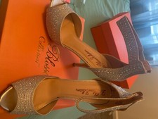 Women bling open toe size 10 Silver Shoe