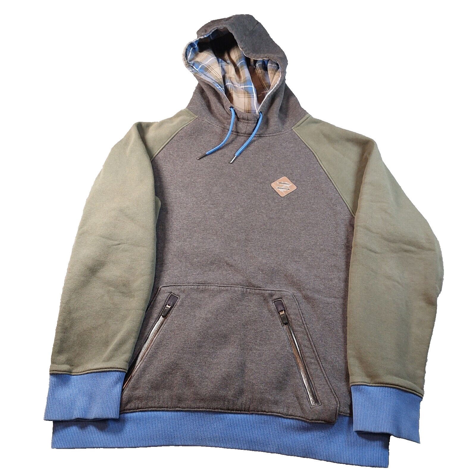 VTG Y2K Nike Pullover Hoodie Large COLORBLOCK Sweatshirt Swoosh