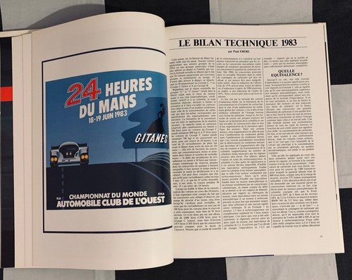 24 Hours du Mans 1983 anuario oficial anual francés Rothmans Porsche 956 - Imagen 4 de 8