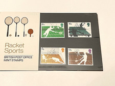 GB -  Racket Sports ,  A Set of 4 stamps, Scott s # 802-805, Mint, (#30)