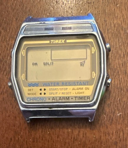 Timex Vintage Water Resistant Digital Retro Watch No Band Not Tested