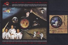 F-EX62675 RUMANIA MNH 2009 SPACE COSMOS 30th ANNIV APOLLO 11 MOONLANDING ROCKET.