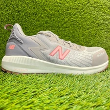 New Balance Speedware Womens Size 8 Gray Pink Composite Toe Safety Work Shoes