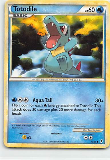Totodile Common HeartGold SoulSilver 86/123 NM