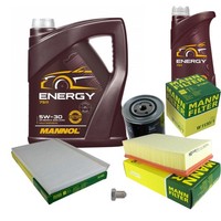 Mann Inspektionspaket 6L Mannol Energy 5W-30 FüR Audi A6 Avant 2.5 TDI