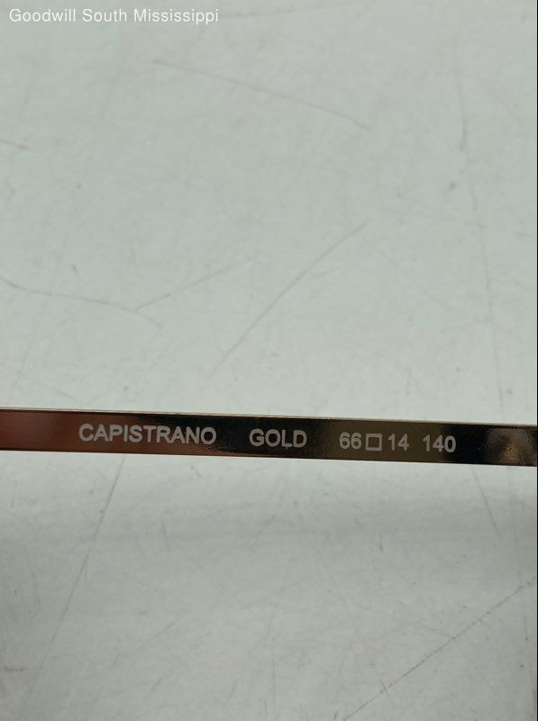 Lucky Brand Capistrano Sunglasses w/ Gold Metal Frame & dark Lenses View 6