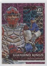 2022 Donruss Optic Diamond Kings Pink Velocity Prizm /249 Willson Contreras 08jk