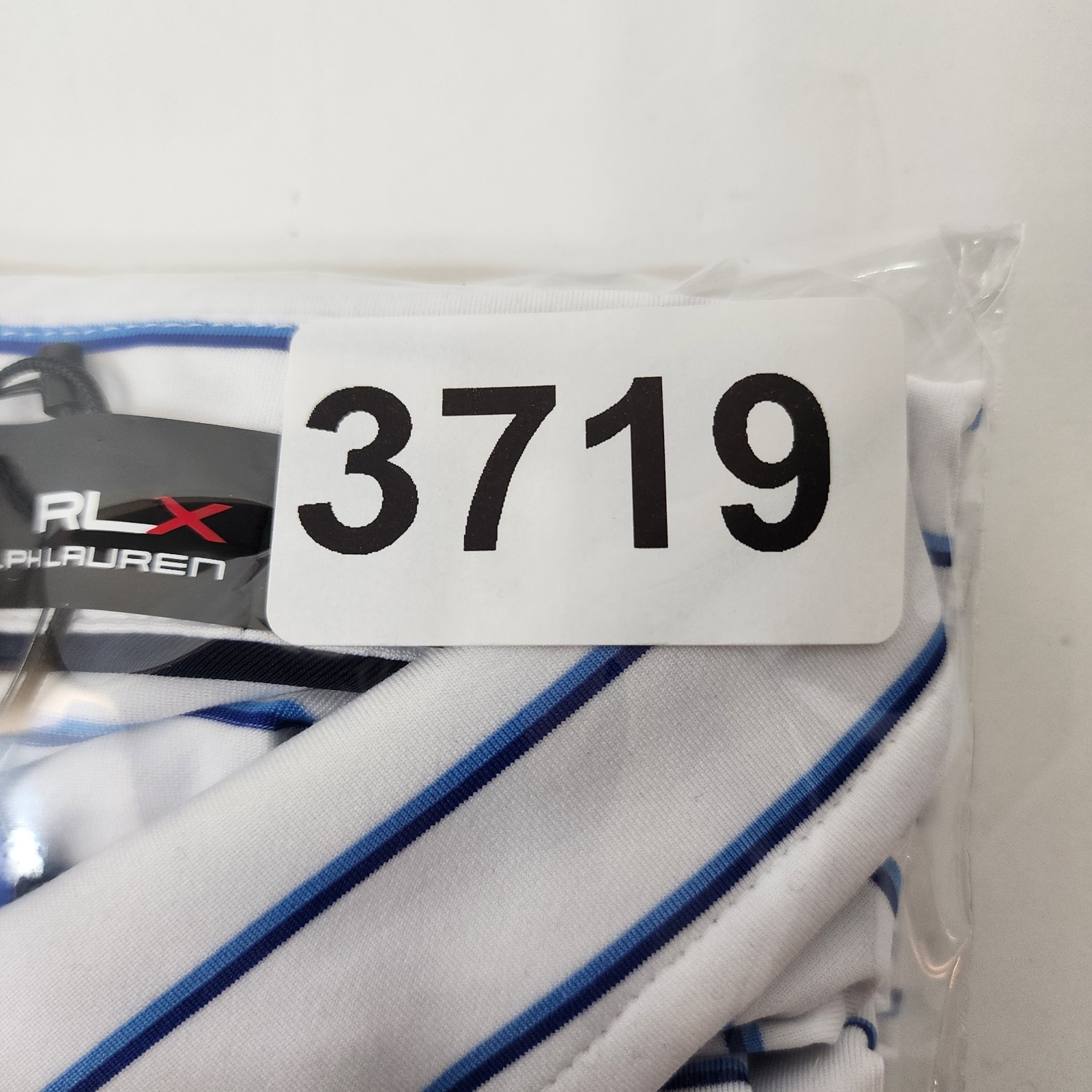 RLX RALPH LAUREN Polo Shirt Mens XL Blue White Ombre WICKING Golf Athleisure thumbnail 11