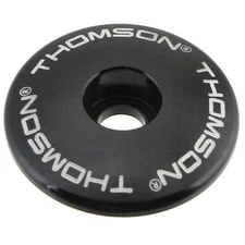 Thomson Aluminum stem top cap, 1-1/8" - black