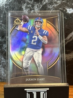  2022 Bowman U Chrome Jaxson Dart #BI-13 Invicta Ole Miss Giants RC 