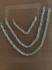3 Vintage Silver Plated Chains — photo 8