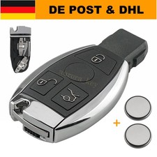 Schl&uuml;ssel Geh&auml;use f&uuml;r Mercedes Benz A B C E S Klasse ML G + 2x Batterie CR2025