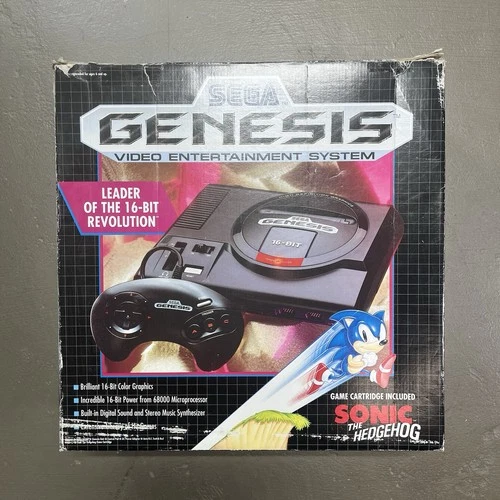 Sega Genesis 1 Console System Original BOX ONLY NO CONSOLE Vtg Gaming Sonic 1992