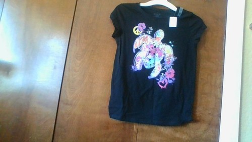 NWT! The Children's Place Size XL/14 Short Slv T-Shirt Turtle Tropical HI Black - Picture 13 of 15