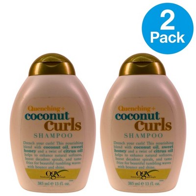 OGX Quenching + Coconut Curls Shampoo with Honey & Citrus Oil 13 oz 2 Pack