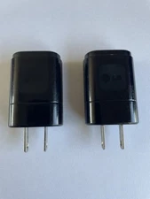 LG MCS-01wr AC Power Supply Travel Adapter Wall Charger 2 PACK