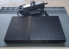 Sony PlayStation 2 PS2 Slim Console Black Bundle NEW DVD LASER! Tested! Works!