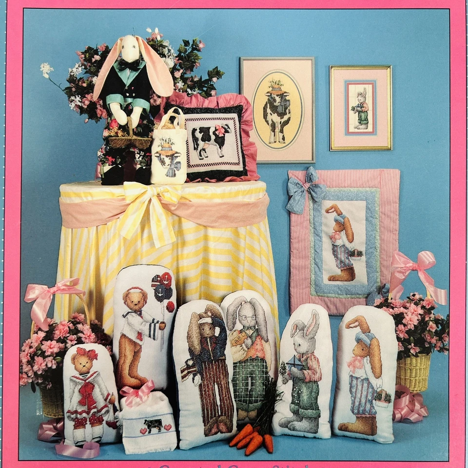 Alma Lynne Designs Hares Bears and Dairy-Heirs Cross Stitch Pattern Booklet - Image 3 of 4