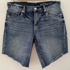 Blank NYC Tomboy Denim Shorts Women's Size 28 Cut-Off Modest Minimalist NEW