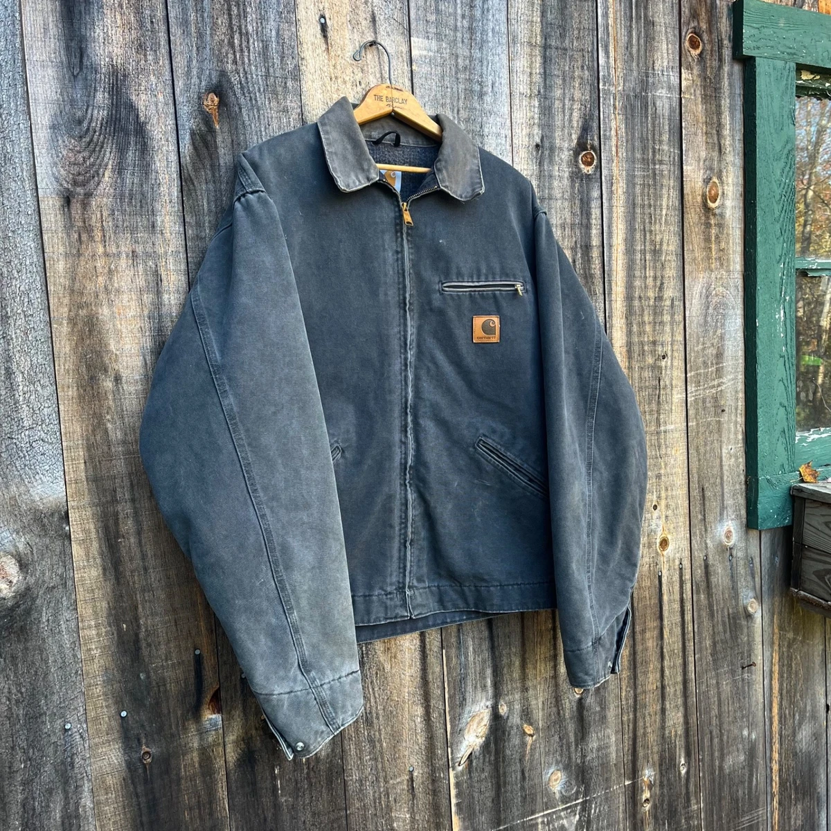 Vintage Carhartt Detroit Jacket J97 PTL Mens XL Petrol Gray