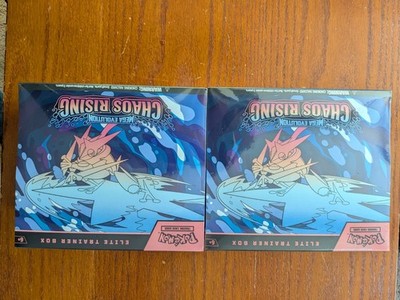 Pokemon Chaos Rising ETB Elite Trainer Box 2 BOXES!!!