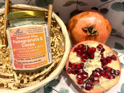 LK Well Beauty Botanical Pomegrante & Cocoa Butter Cream for Face & Body 130g