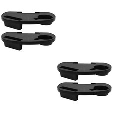 Image of 2 Pack Beverage Tray Cup Holder for Outdoor Chair Lounge Clamp on