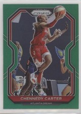 2021 Panini Prizm WNBA Green Prizm Chennedy Carter #49 12v9