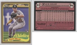 2024 Topps Series 1 1989 Topps Baseball Gold /75 Zack Gelof #89B-90 Rookie RC