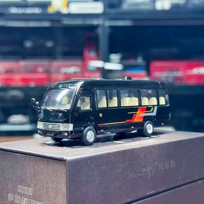 MASID 1/64 Scale  Coaster Bus Black Diecast Car Model Toy Gift NIB