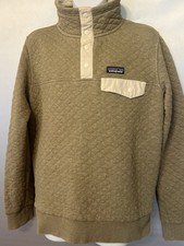 Patagonia Women's Quilt Snap-T Pullover Sweater Organic Cotton, Size Small EUC