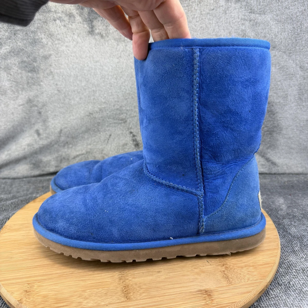 Size 9 UGG Blue Cozy Suede Boots with Warm Lining UGG Kids Toty Weather - FREE Shipping & FREE Returns  main image 2
