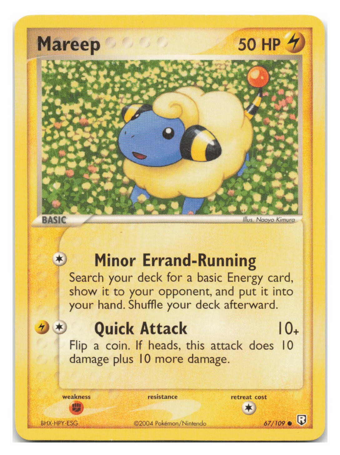 Mareep 67/109 Common Team Rocket Returns Pokemon 2004
