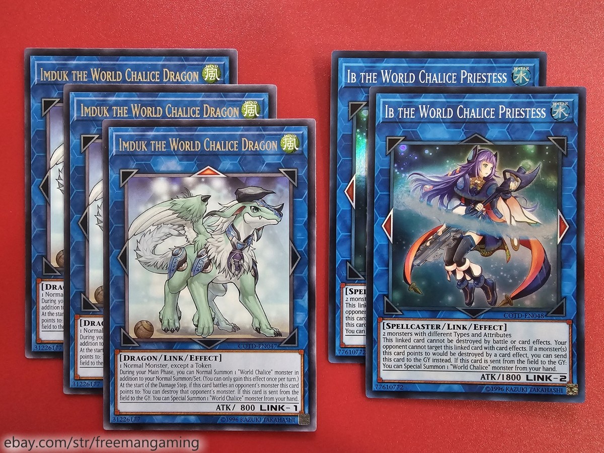 Yugioh World Chalice Deck 55 Cards Legacy Ib Avramax Ningirsu