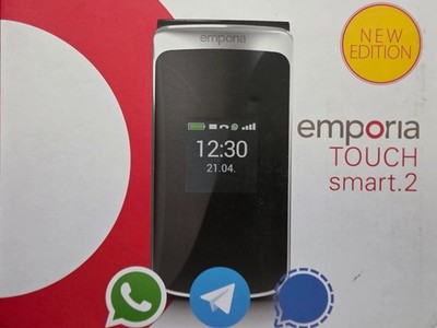 emporia TOUCHsmart 2, schwarz, Großtastenklapphandy NEW EDITION - OVP