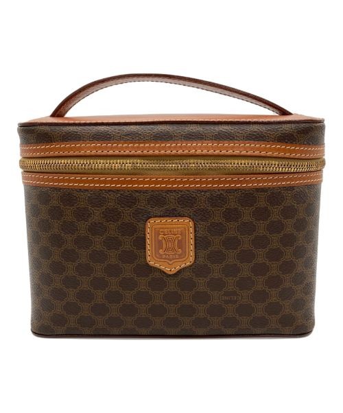 CELINE brown leather handbag classic elegant style