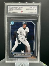 2026 Bowman Chrome George Lombard Jr. New York Yankees~ GEM MINT PTA 10🔥