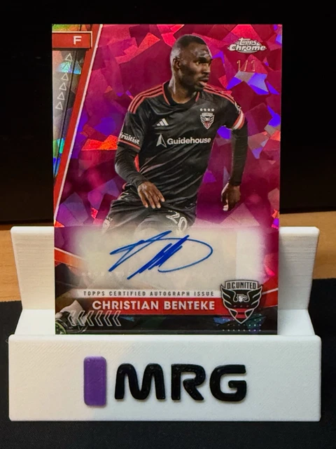 2024 Topps Sapphire MLS Christian Benteke 1/1 Padparadscha Auto