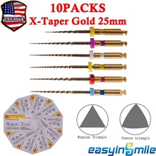 10Pks Dental X-Pro Gold Taper NITI Rotary Endo Files Endodontic Files 25mm SX-F3