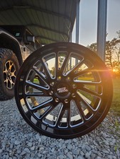 22 INCH BLACK MOTO METAL RIMS-FORD 250-350 22X12 8X170 LUG 44MM