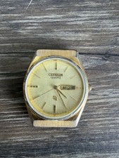 Vintage Citizen Presidential CQ 35mm Men's Gold Tone Dress Watch
