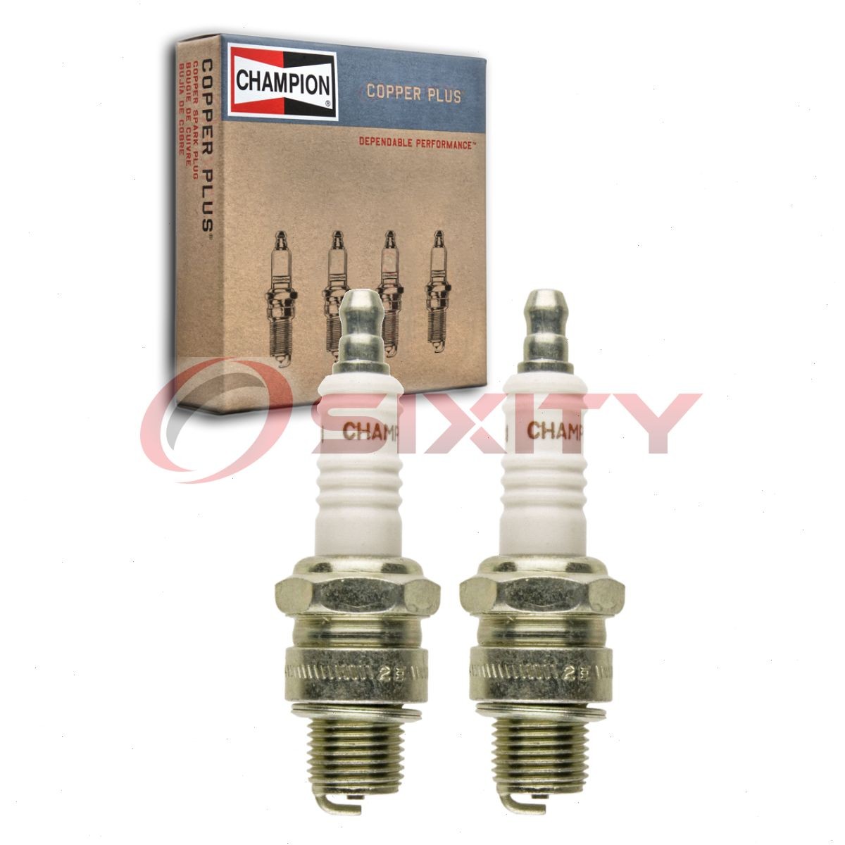 2 pc Champion Copper Plus 821-1 Spark Plugs for L77JC4 704 2129 Ignition yj
