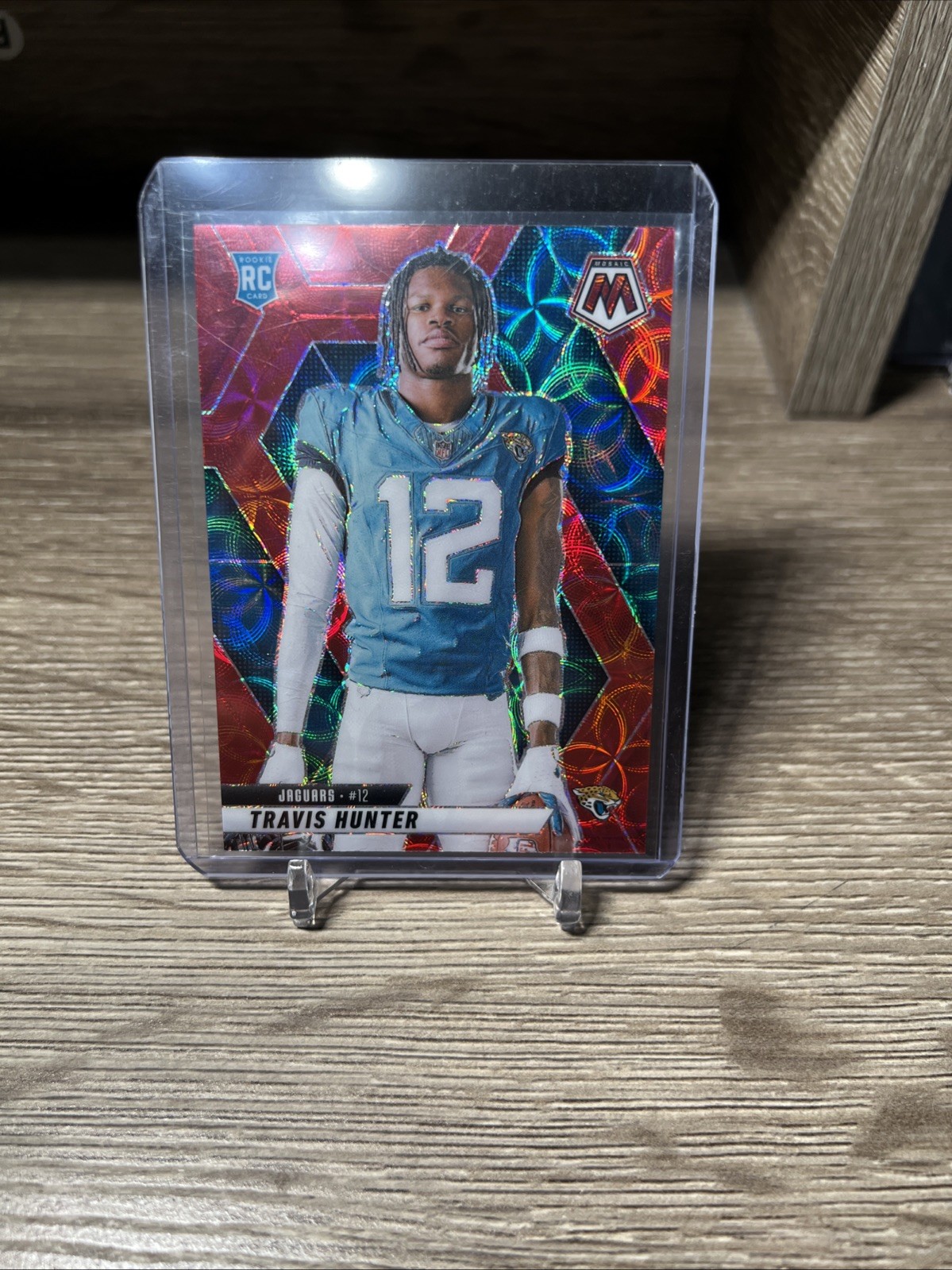 2025 Panini Mosaic - Rookie Variations Travis Hunter #279 Red Scope Prizm (RC)