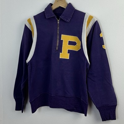 60’s S/S SWEAT SHIRT Vintage 1960s Sweatshirt M Purple 1/4 Zip | eBay