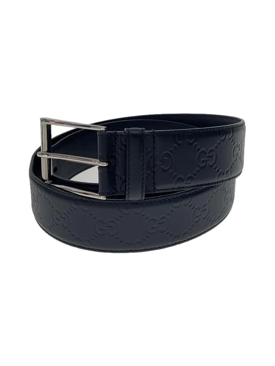 Ceinture GUCCI GUCCI cuir BLK motif intégral homme 474311
