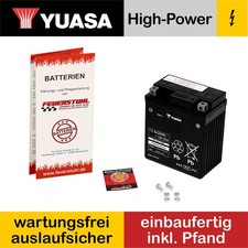 Batteria Honda PCX 125, 2015-2016 (JF57) YUASA, senza manutenzione (incl. deposito 7,50€)