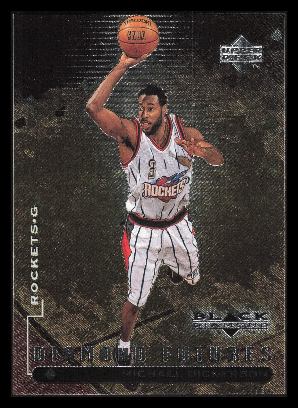 1998-99 Upper Deck Black Diamond #111 Michael Dickerson Houston Rockets Rookie